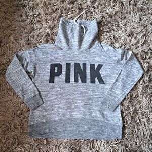 PINK Victoria's Secret Gray Cowl Neck Sweater